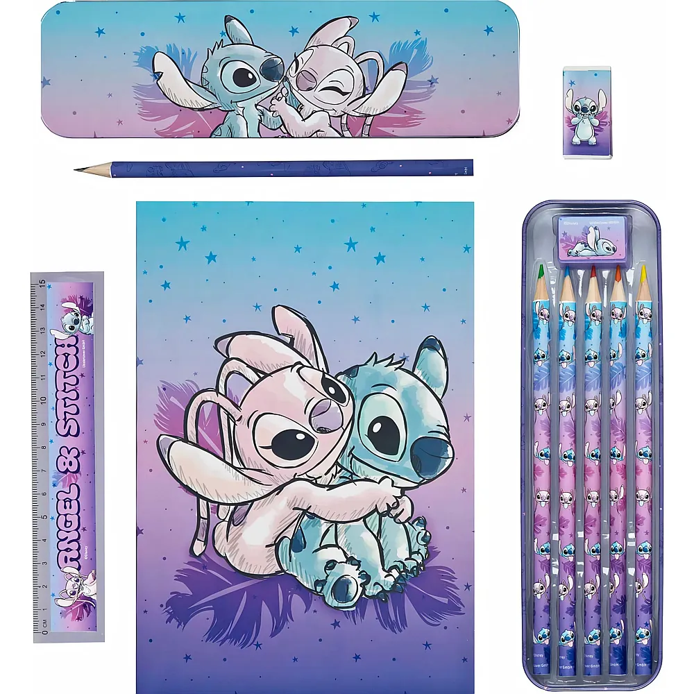 Undercover Schreibwarenset Stitch - 11-teilig.