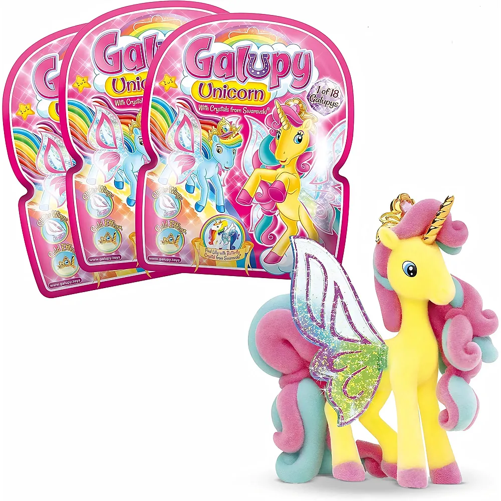 CRAZE GALUPY Einhorn 3er Pack Wundersch�ne Einhorn Spielzeug 3x Einh�rner enthalten Einhorne Geschenke f�r M�dchen & Jungen