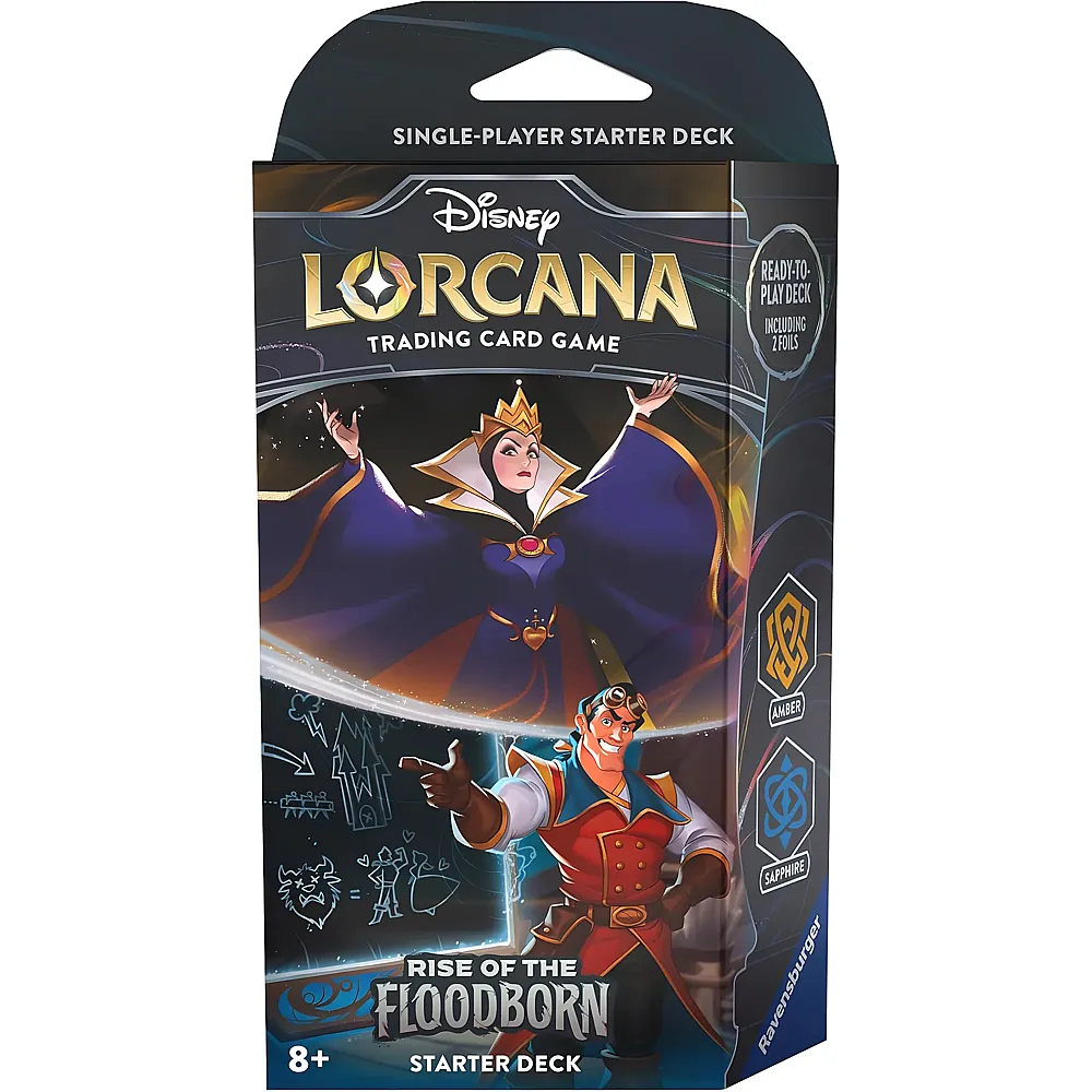 Ravensburger Disney Lorcana Disney Aufstieg der Flutgestalten - Starter Deck Bernstein und Saphir EN