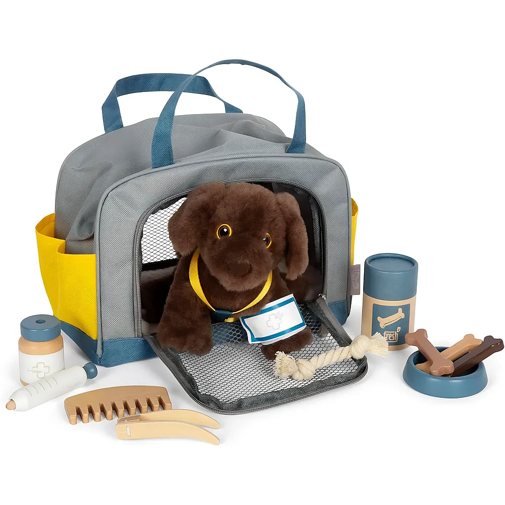 small foot Hund mit Tasche und Pflege-Set