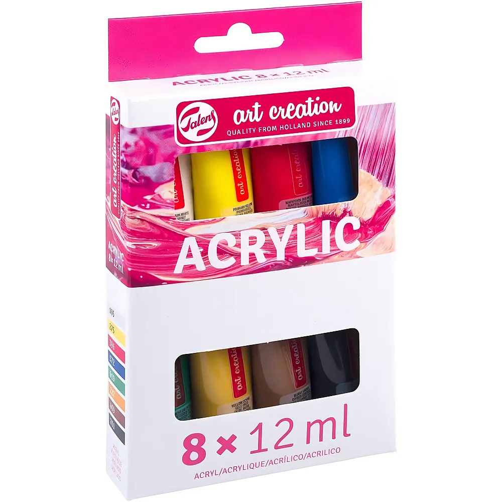 Talens Anf�nger-Set Acrylmalerei - 8 x 12 ml