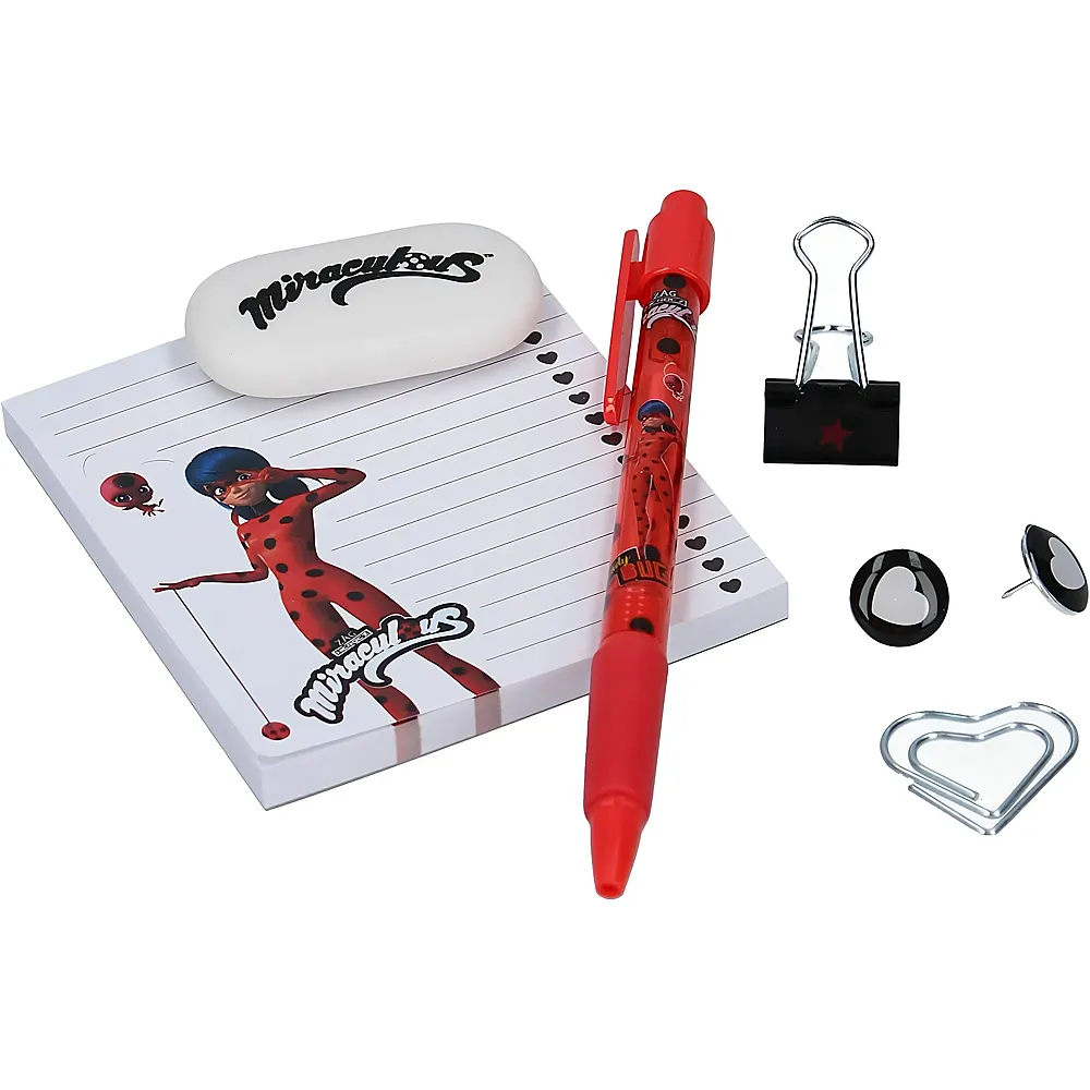 Vadobag Miraculous - Schreibset Super Heroez Stationery, 6-tlg.