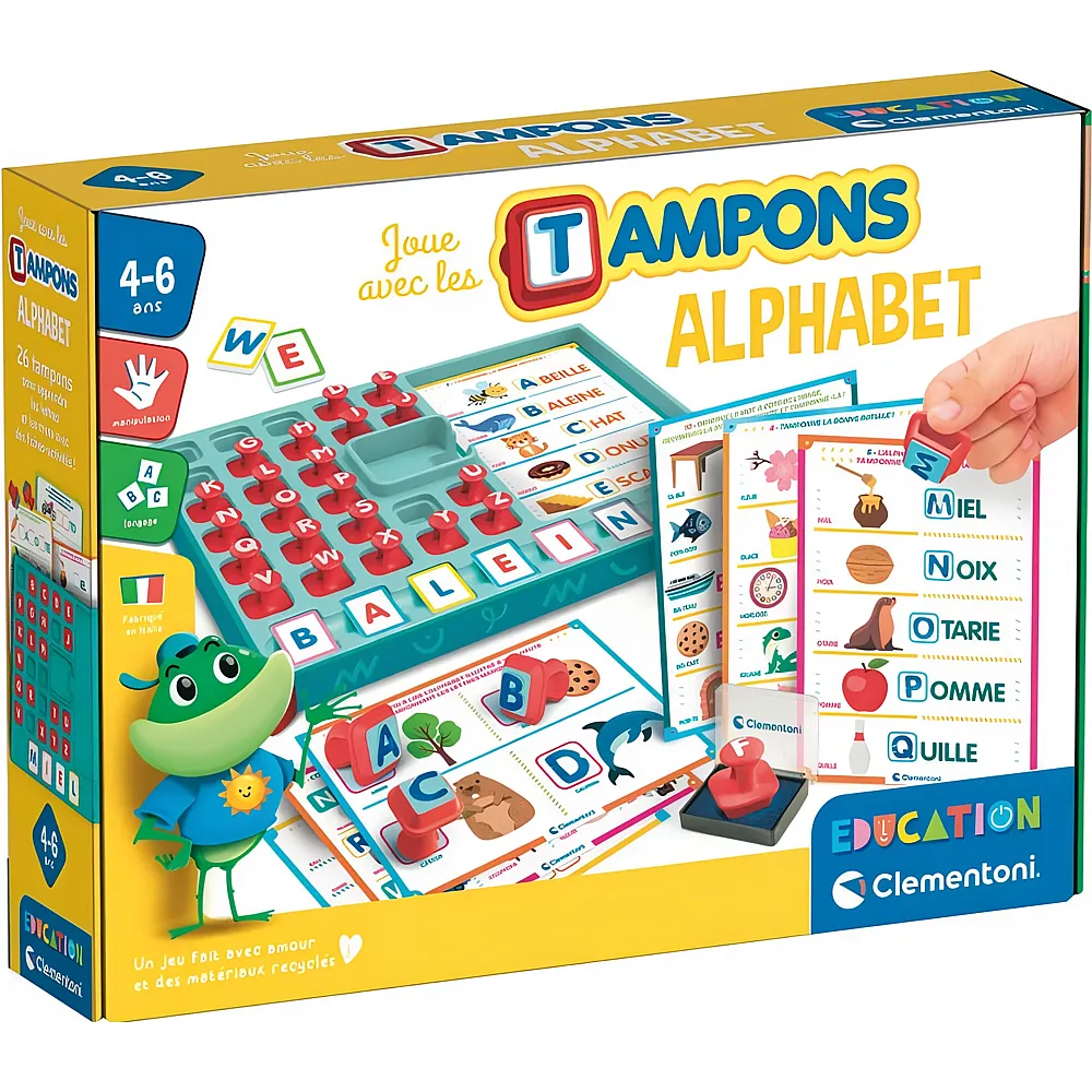 Clementoni Education Mon coffret Tampons Alphabet - Franais
