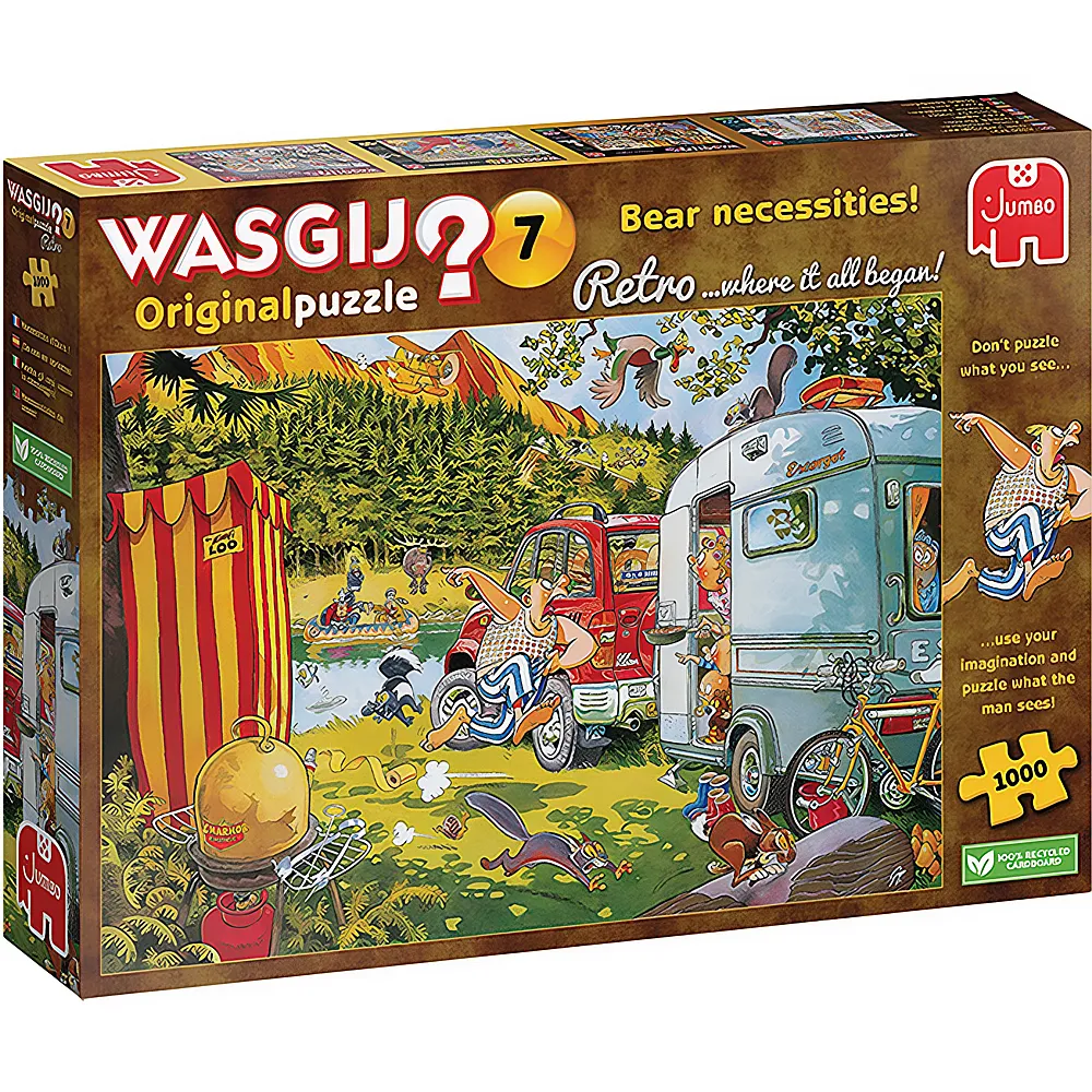 Jumbo Puzzle Wasgij Retro Original 7 - Bear necessities 1000Teile