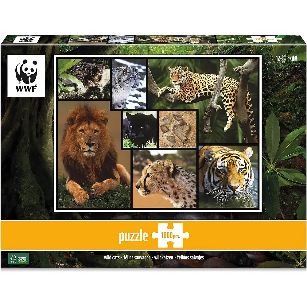 Ambassador Puzzle WWF Wildkatzen 1000Teile