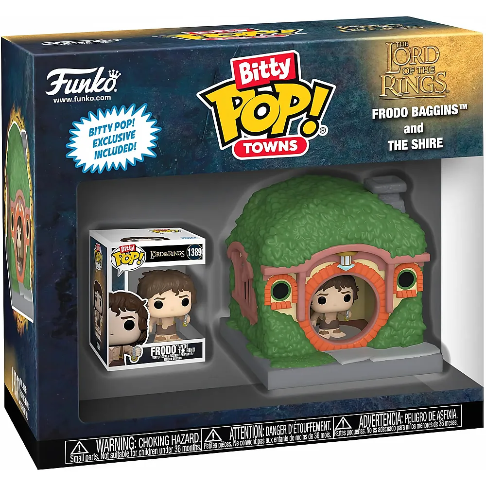 meinspielzeug - Funko POP Town Figur Frodo at the Shire