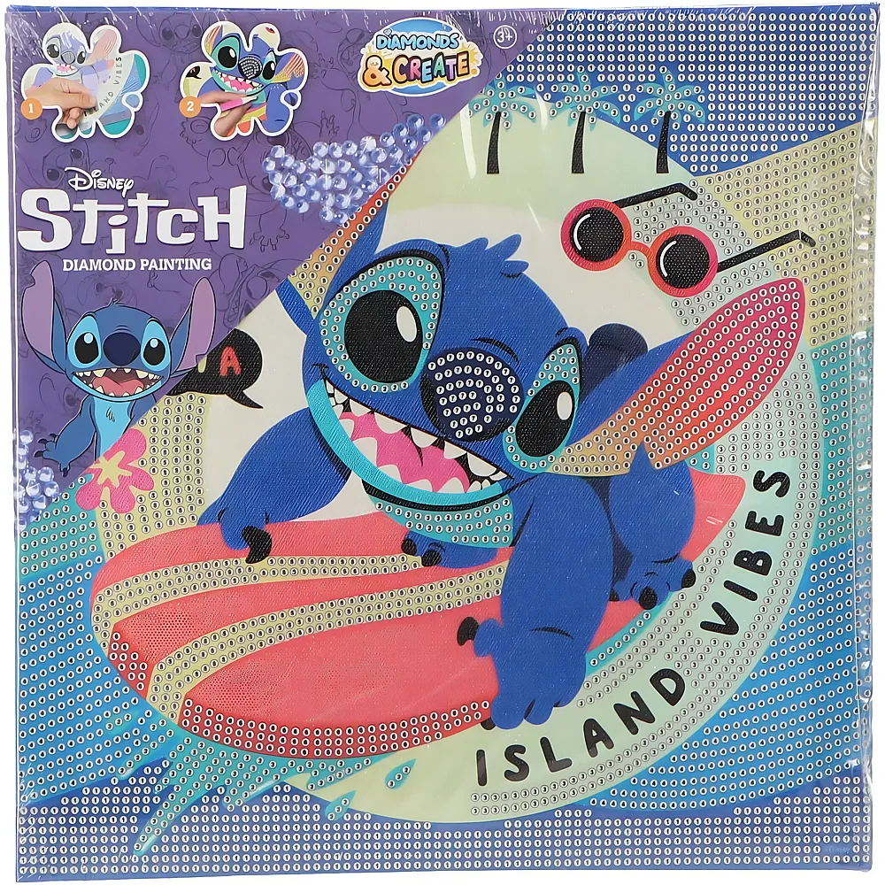 Canenco Lilo & Stitch Diamond Painting Stitch Island Vibes