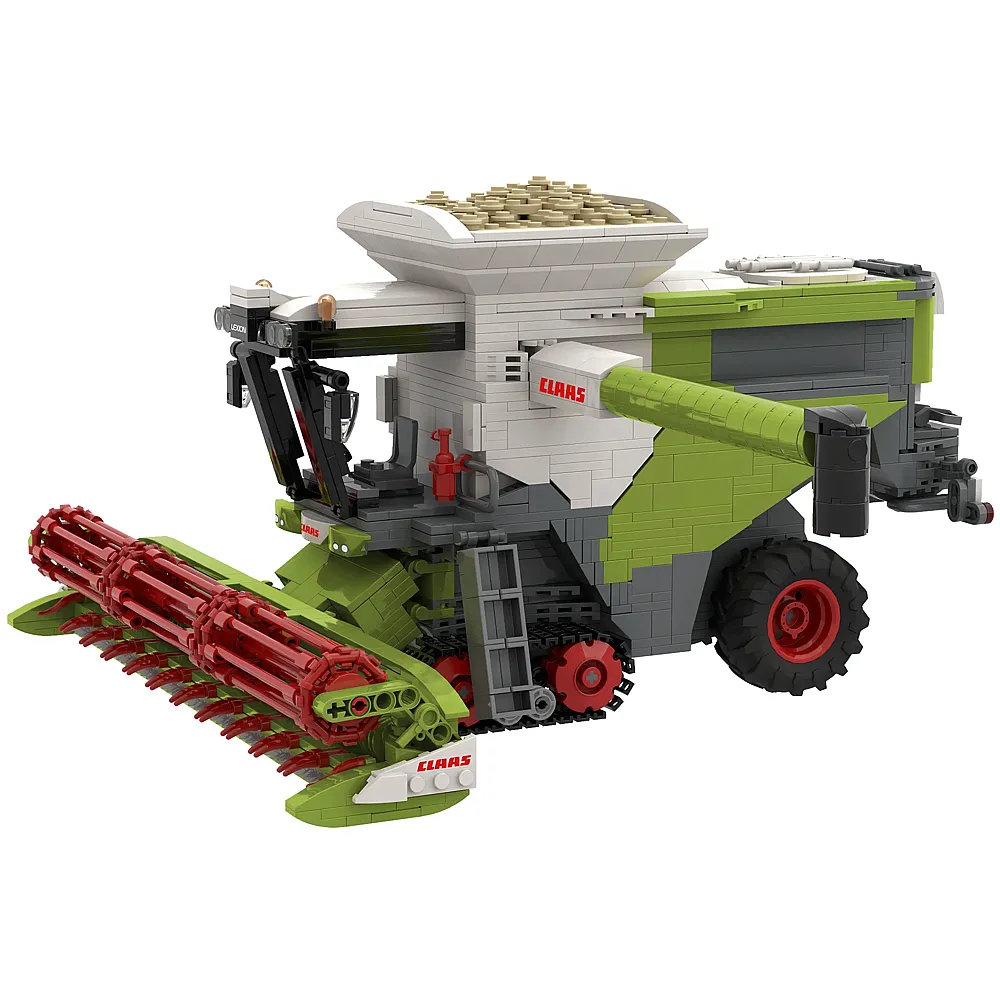 meinspielzeug - Brixies Plus Claas Lexion 8900 Terra Trac inkl. Anh�nger 1512Teile | Klemmbausteine