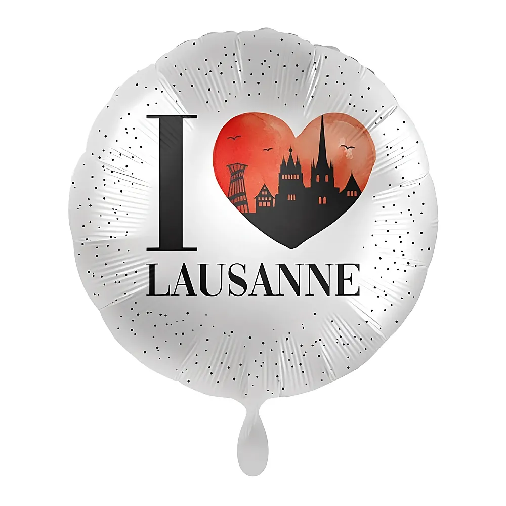 Riethmller Folienballon I Love Lausanne | Kindergeburtstag