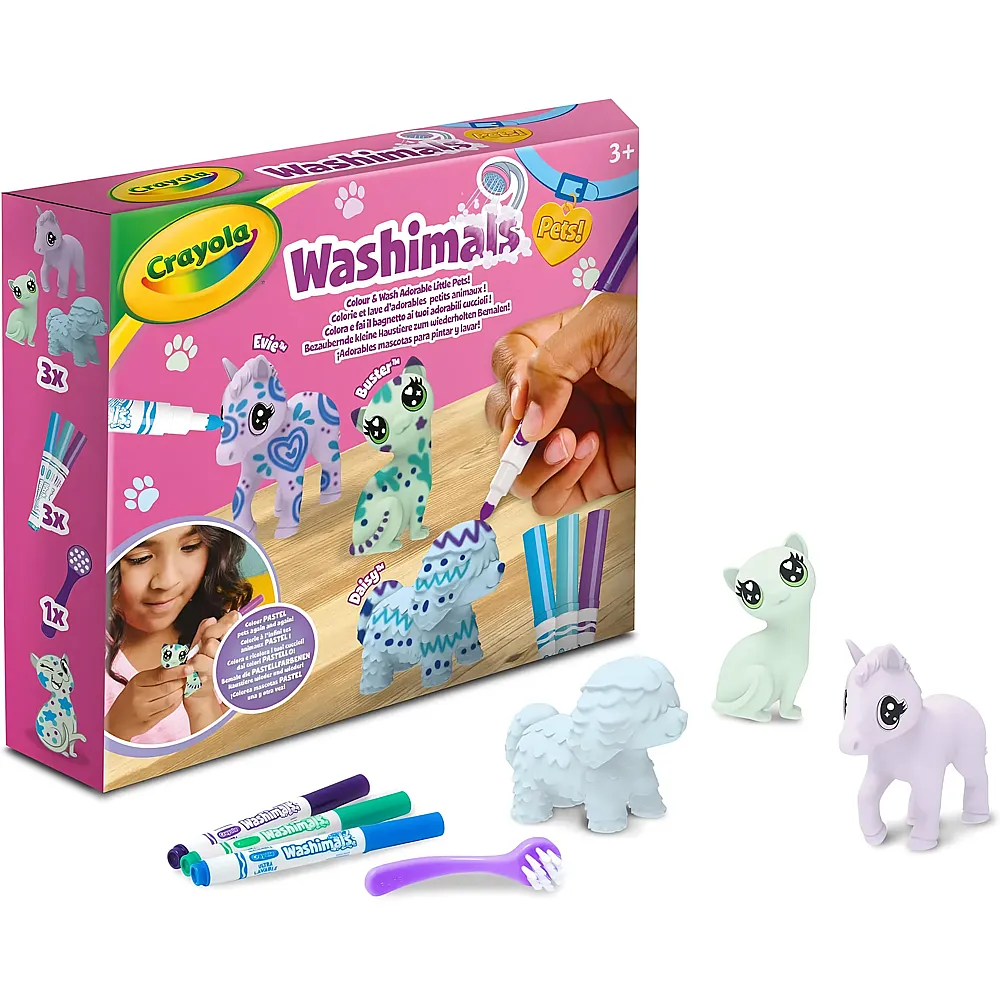Crayola Washimals Nachf�llset mit 3 Tierbabys