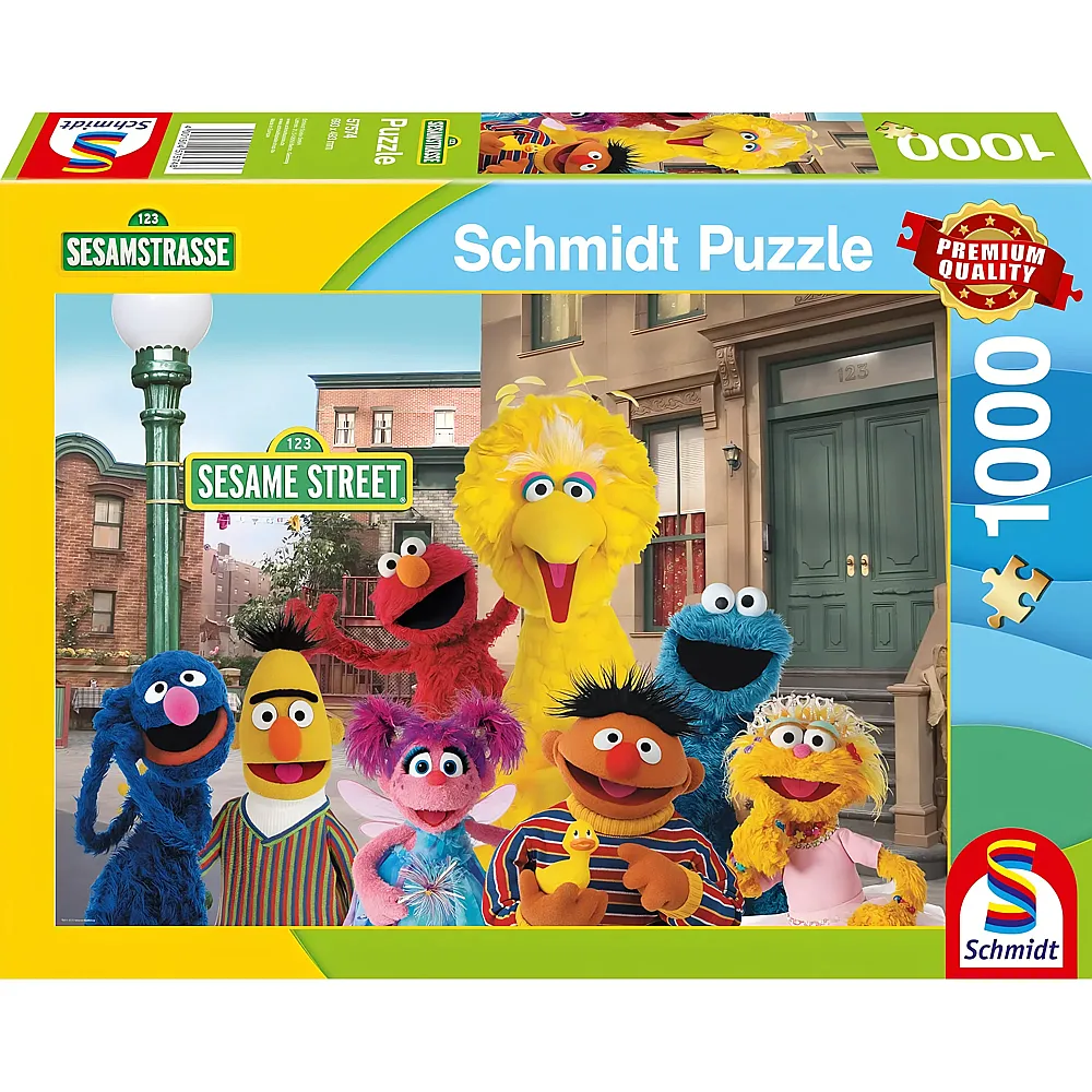 Schmidt Puzzle Sesamstrasse Ein Wiedersehen mit guten alten Freunden 1000Teile