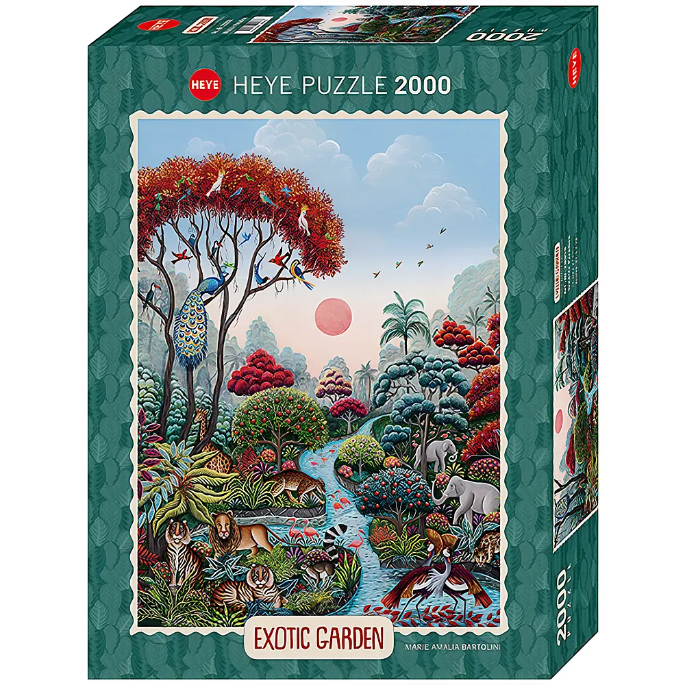 HEYE Puzzle Exotic Garden Wildlife Paradise 2000Teile