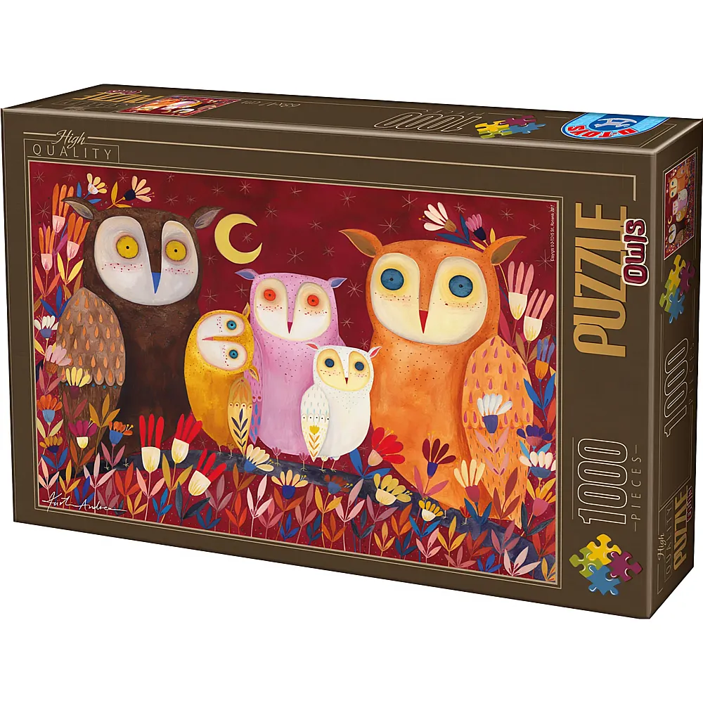 DToys Puzzle Andrea K�rti Eulen - 1000 Teile