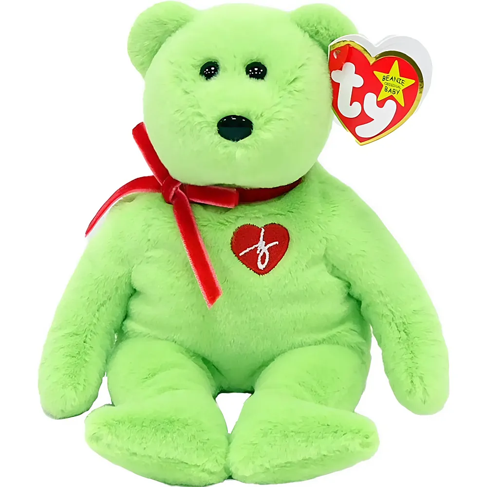 Ty Beanie Babies Teddyb�r Gr�n - 15 cm - B�ren Pl�sch