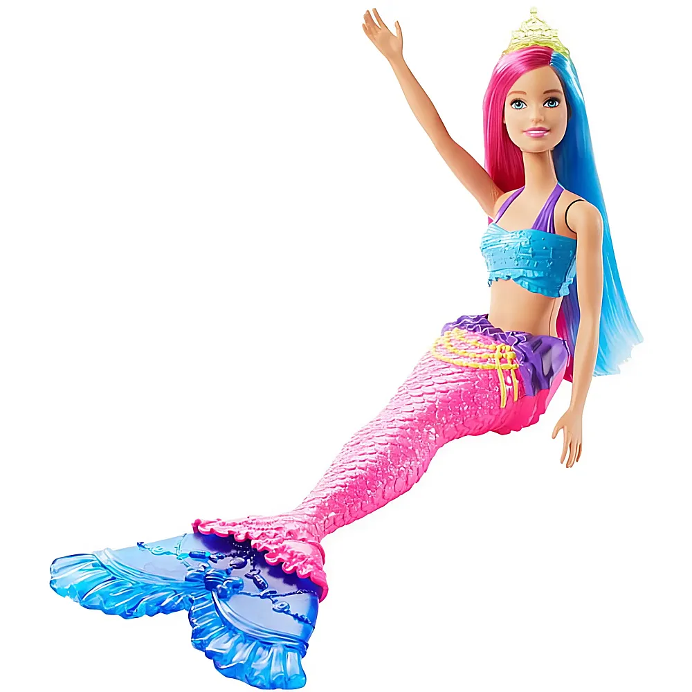 Barbie Dreamtopia Meerjungfrau Puppe pinkes und blaues Haar