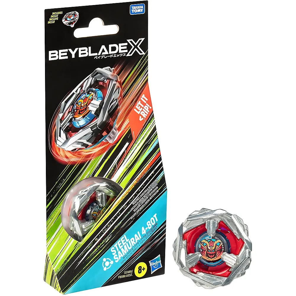 Beyblade X Booster Pack Steel Samurai 4-80T
