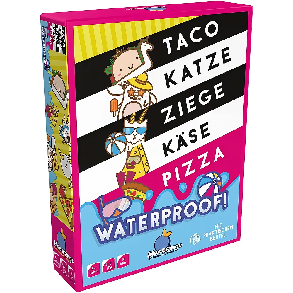 Blue Orange Taco Katze Ziege Kase Pizza Waterproof - Deutsch