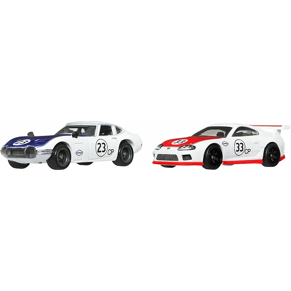 Hot Wheels Premium Car 2er-Pack Toyota 2000GT & Toyota Supra 1:64