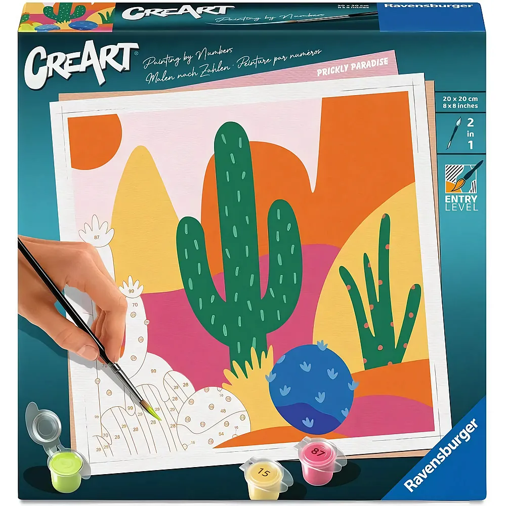 Ravensburger CreArt Malen nach Zahlen - Stacheliges Paradies