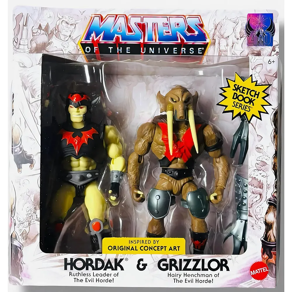 meinspielzeug - Mattel Masters of the Universe Masters of the Universe Skizzenbuch-Serie Hordak & Grizzlor