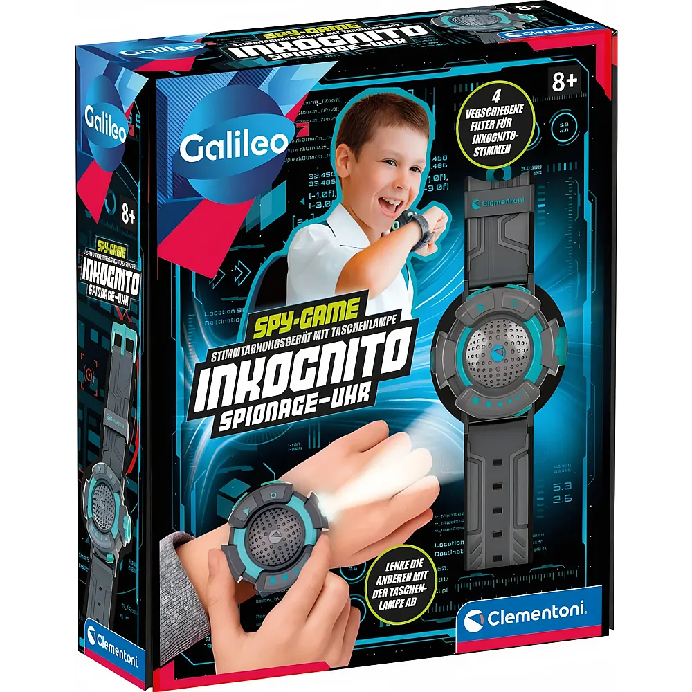 Clementoni Galileo Inkognito Spionage-Uhr