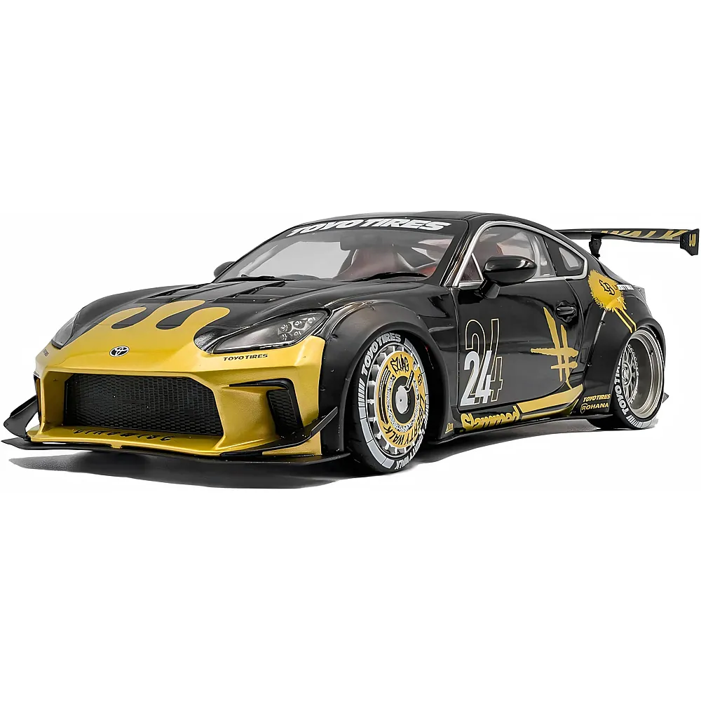 Solido 1:18 Toyota GR86 LBWK Body Kit Schwarz/Gold