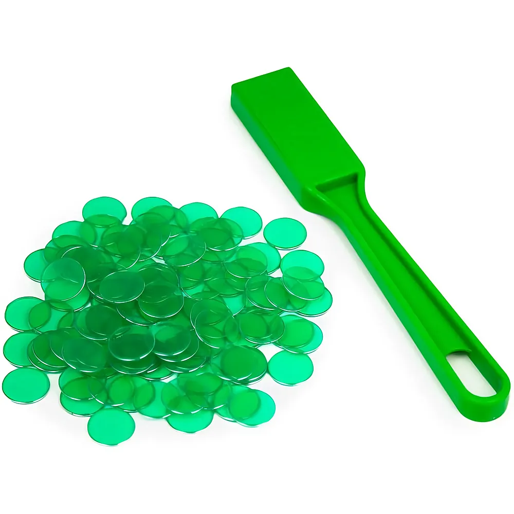DiPrint Bingo Magnetstab mit 100 Bingo-Chips Gr�n