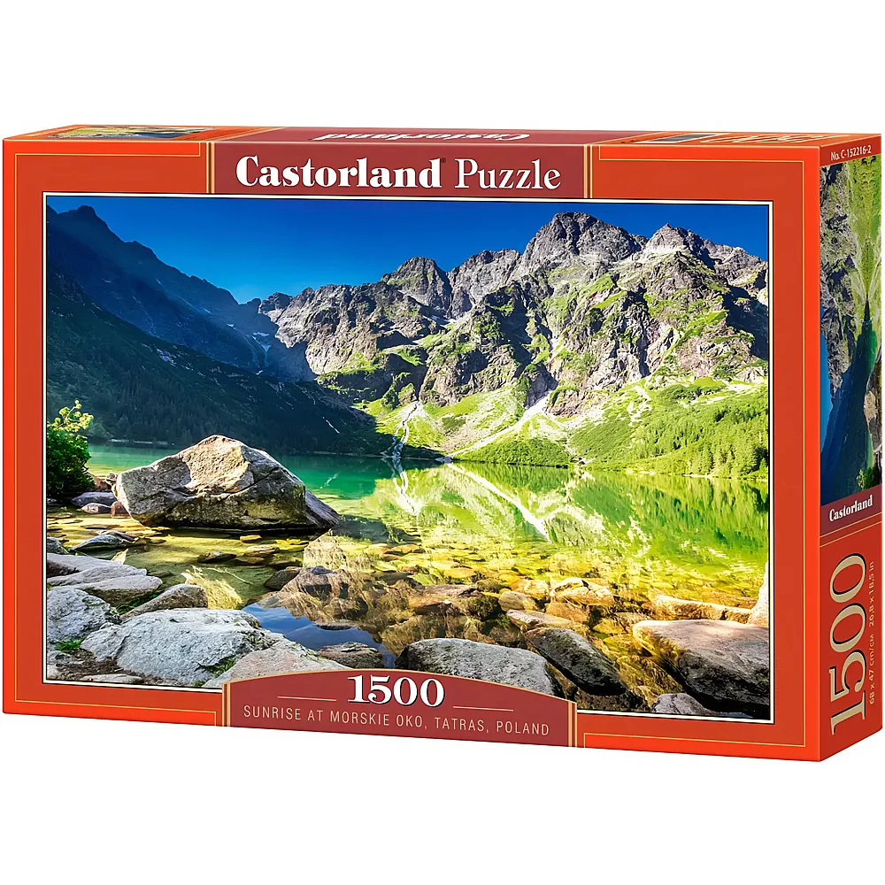 Castorland Puzzle Sonnenaufgang am Morskie Oko, Tatras, Polen 1500Teile
