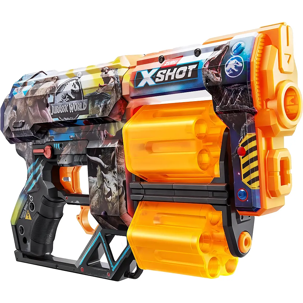 X-Shot Skins Dread Blaster Jurassic World mit 12 Darts