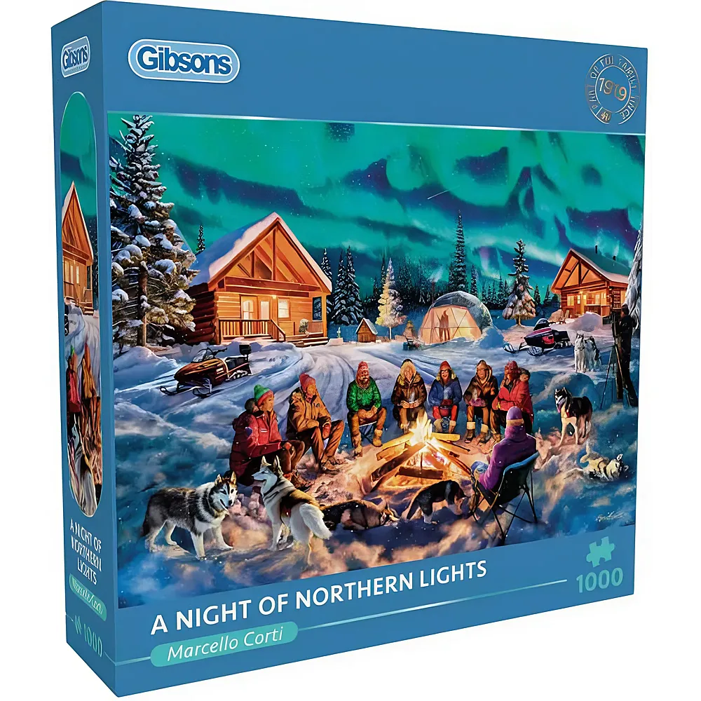 Gibsons Puzzle Marcello Corti Eine Nacht mit Nordlichtern 1000Teile