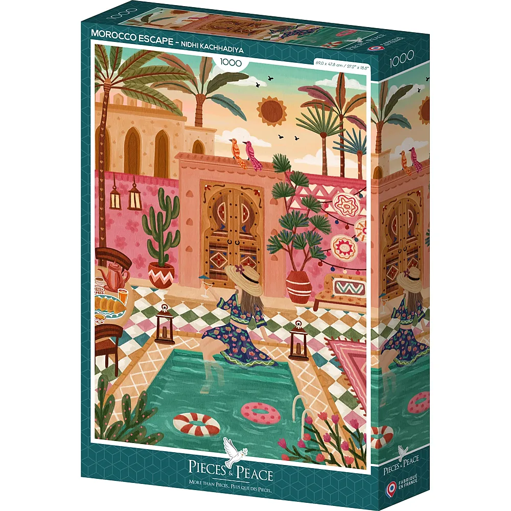 Pieces & Peace Puzzle Nidhi Kachhadiya Flucht nach Marokko 1000Teile