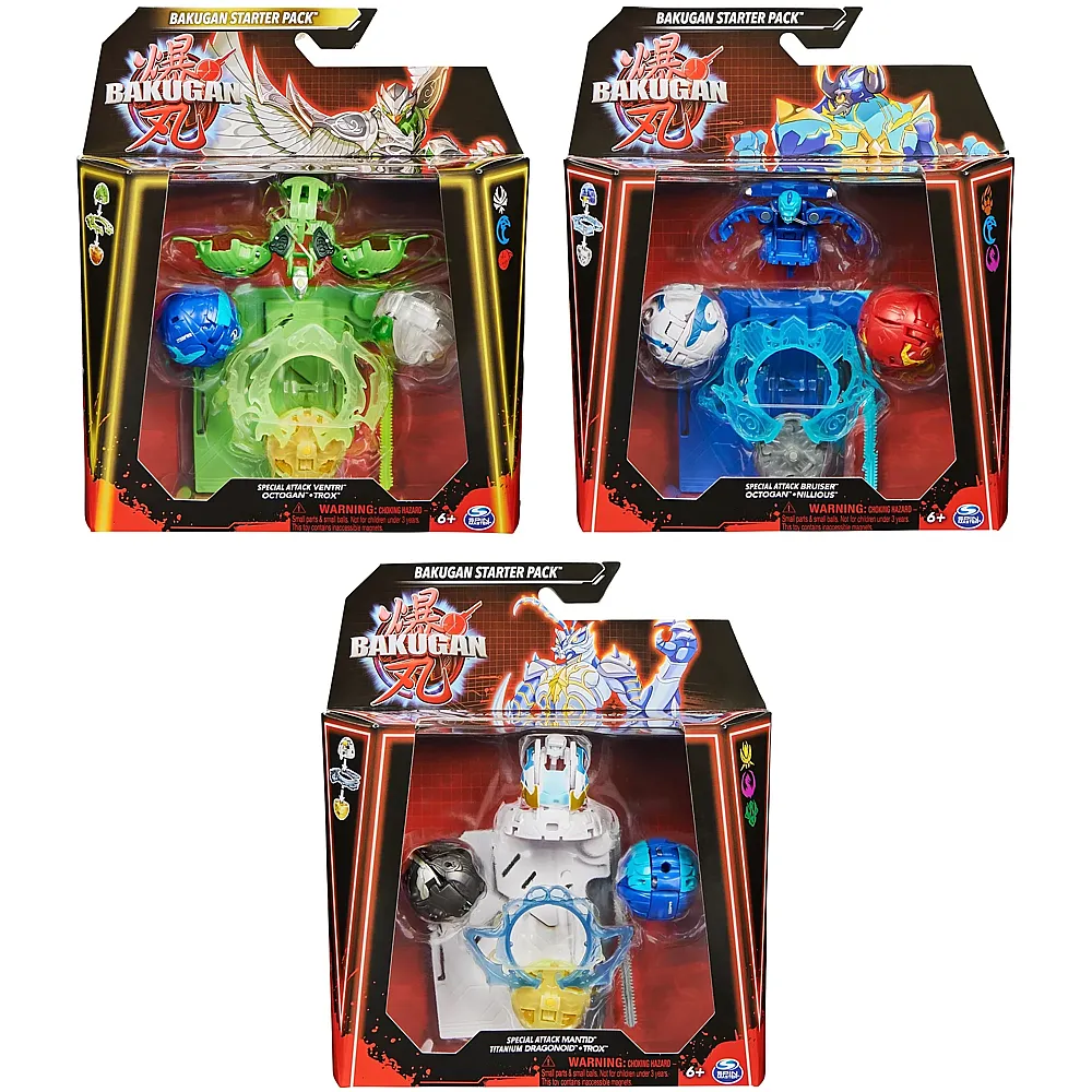 Spin Master Bakugan 3er Pack Revolution Starterset
