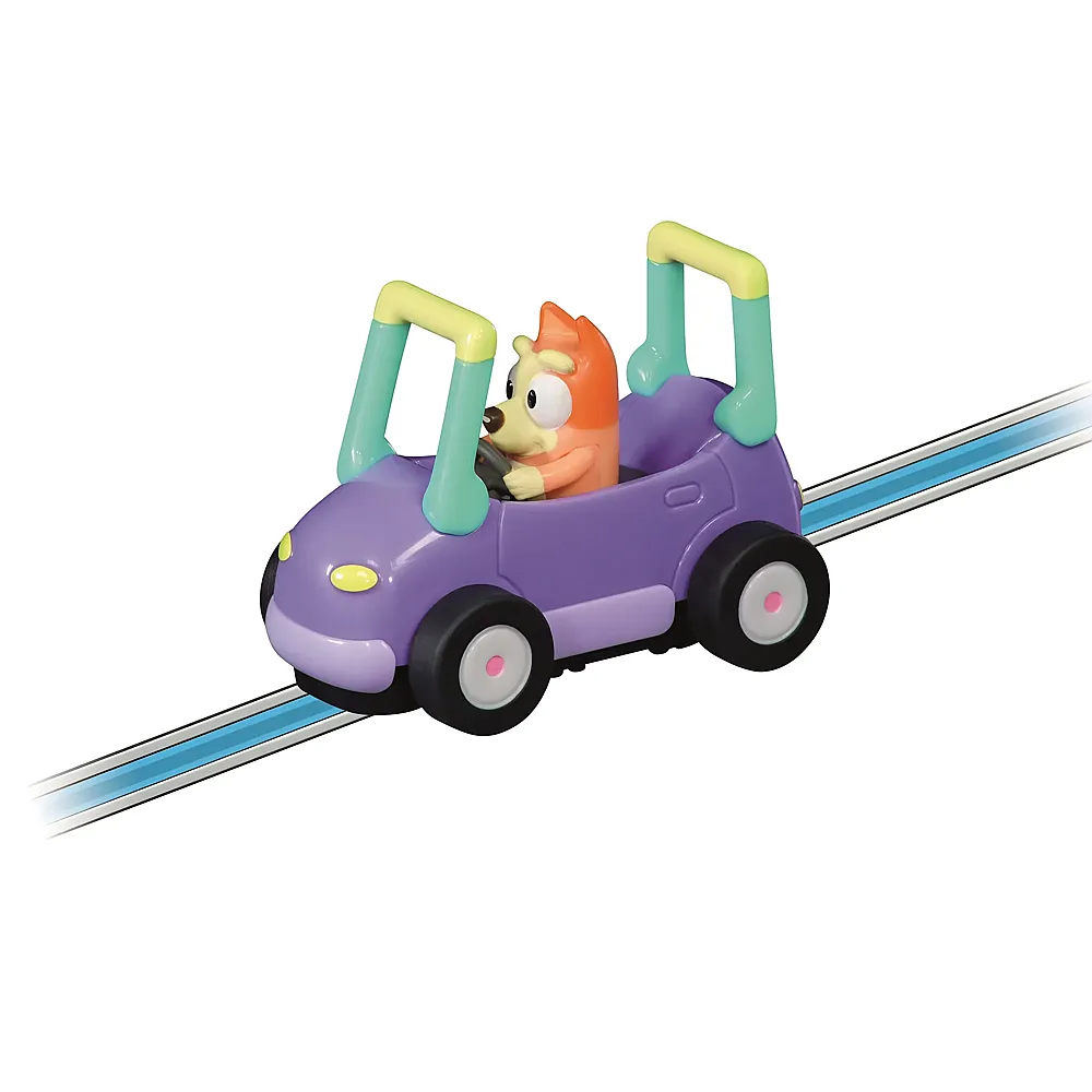 meinspielzeug - Carrera First Cars Bluey - Bingo | Rennbahn Fahrzeuge