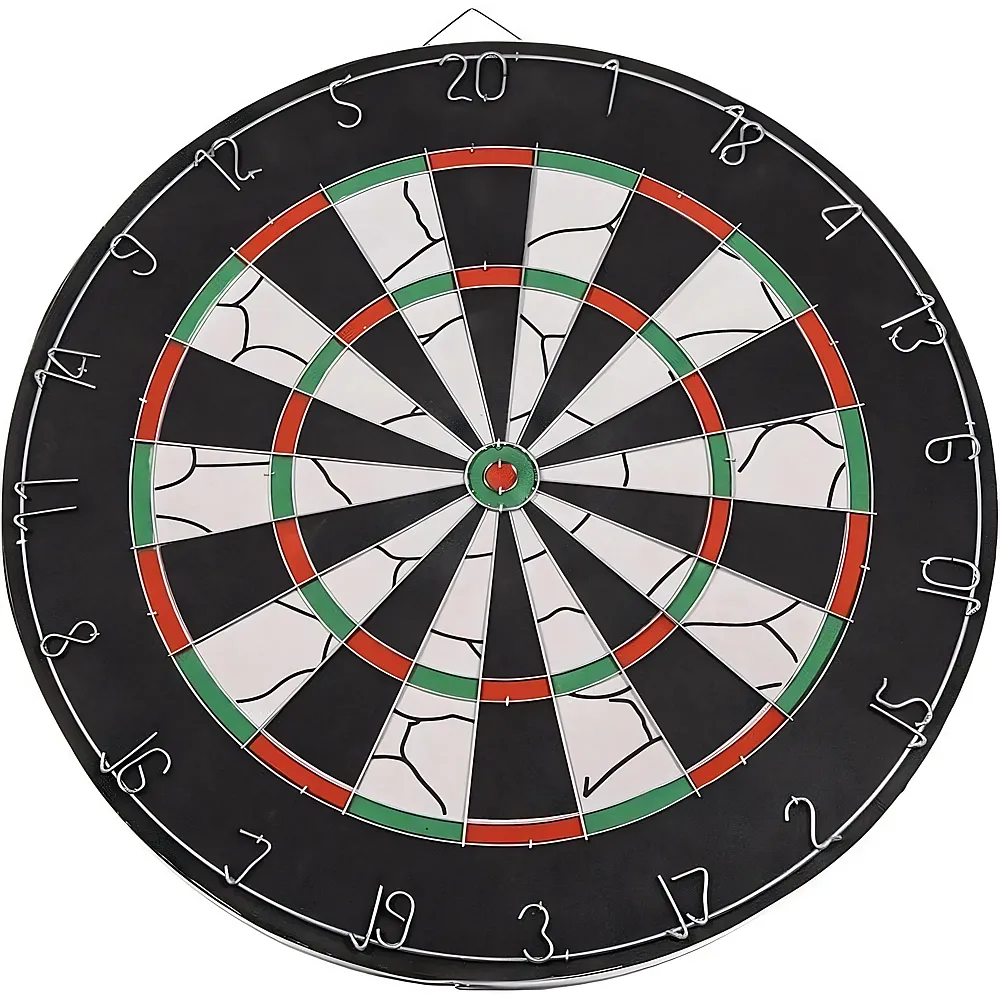 SportX Dartscheibe beflockt mit 6 Darts