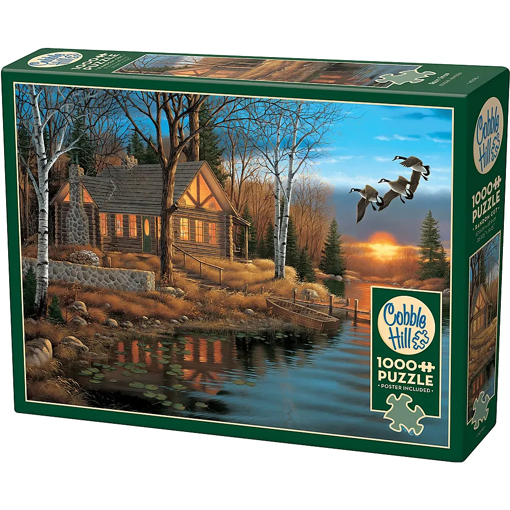 Cobble Hill Puzzle Blockh�tte am See - 1000 Teile