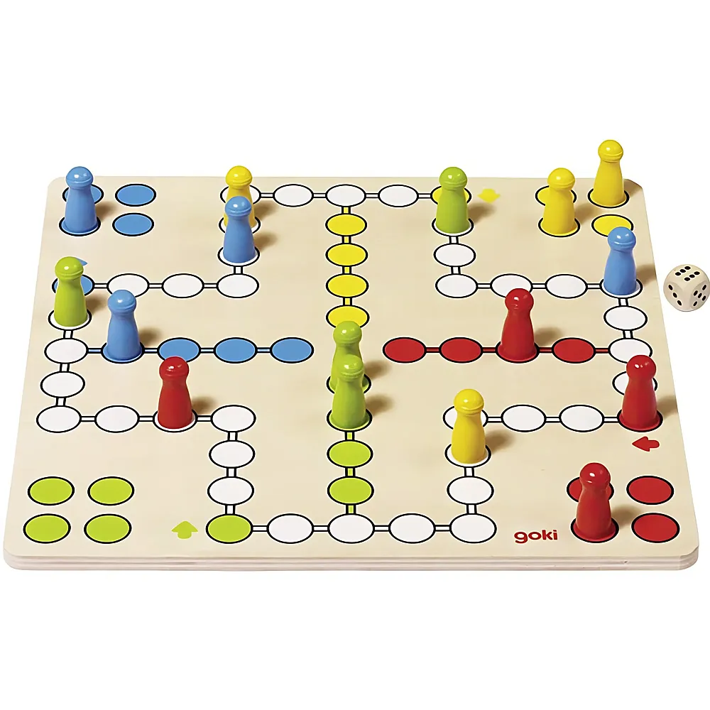 Goki Spiele Brettspiel Ludo | Familienspiele