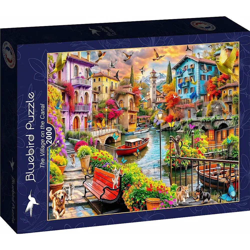 Bluebird Puzzle Das Dorf am Kanal - 2000 Teile