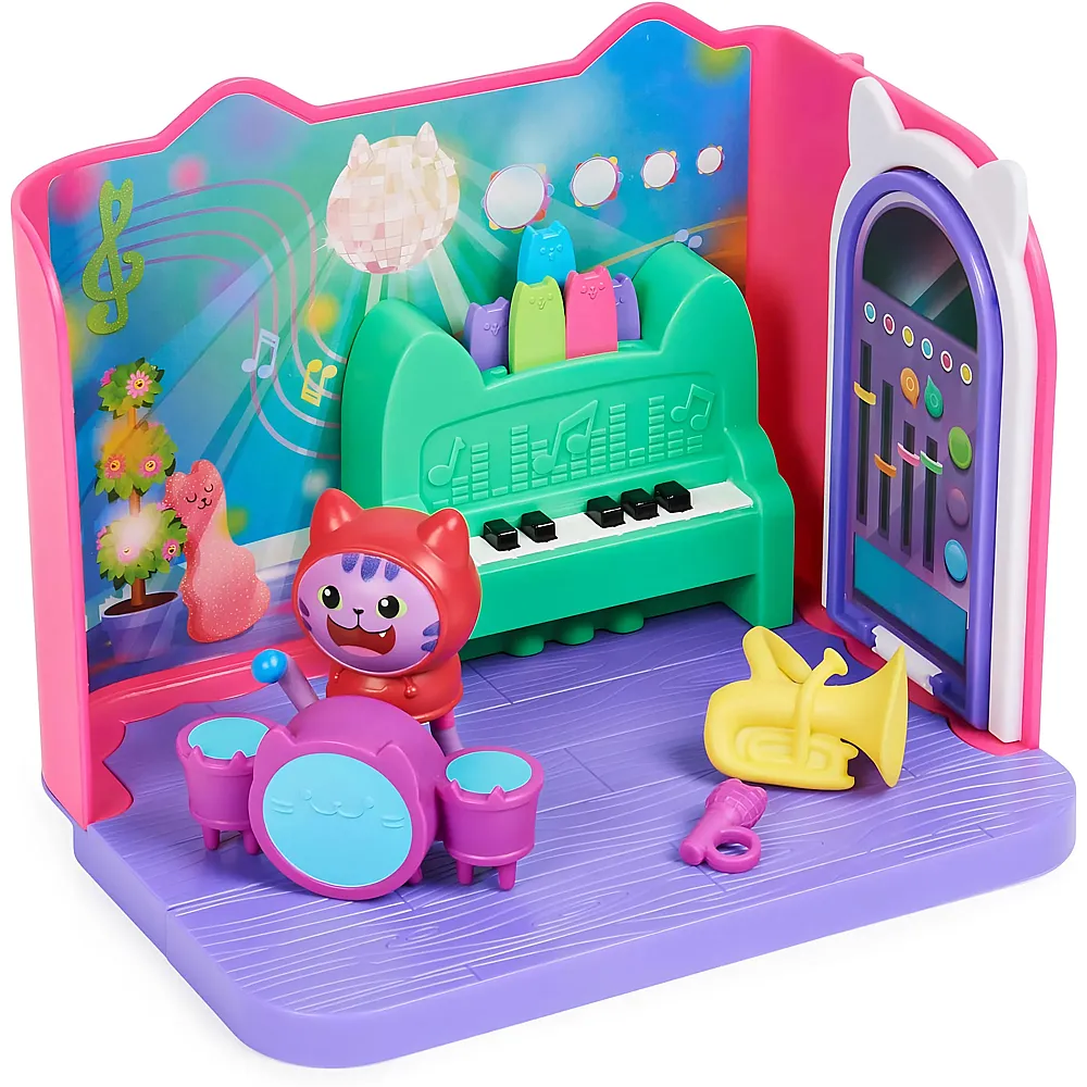 Spin Master Gabby's Dollhouse Musikzimmer mit DJ Katzenminze