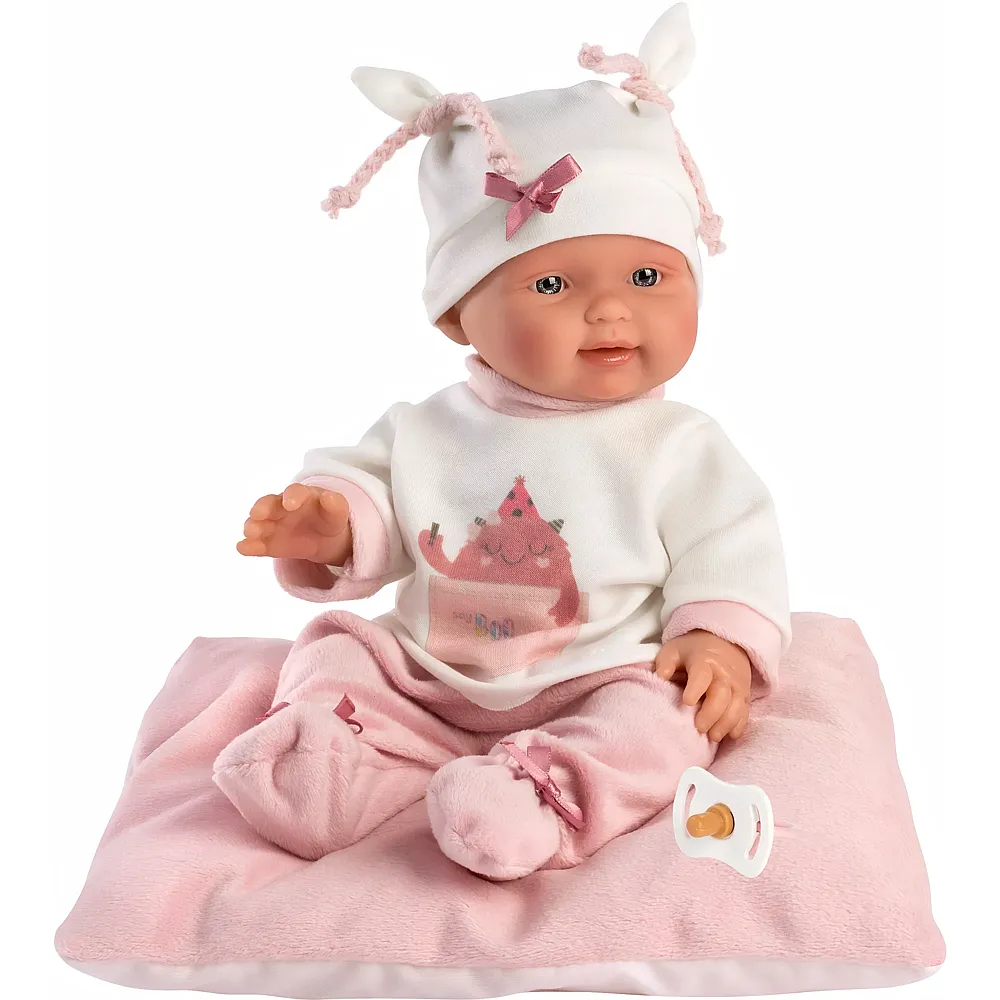 Llorens Babypuppe Bebita mit Kissen - 26 cm