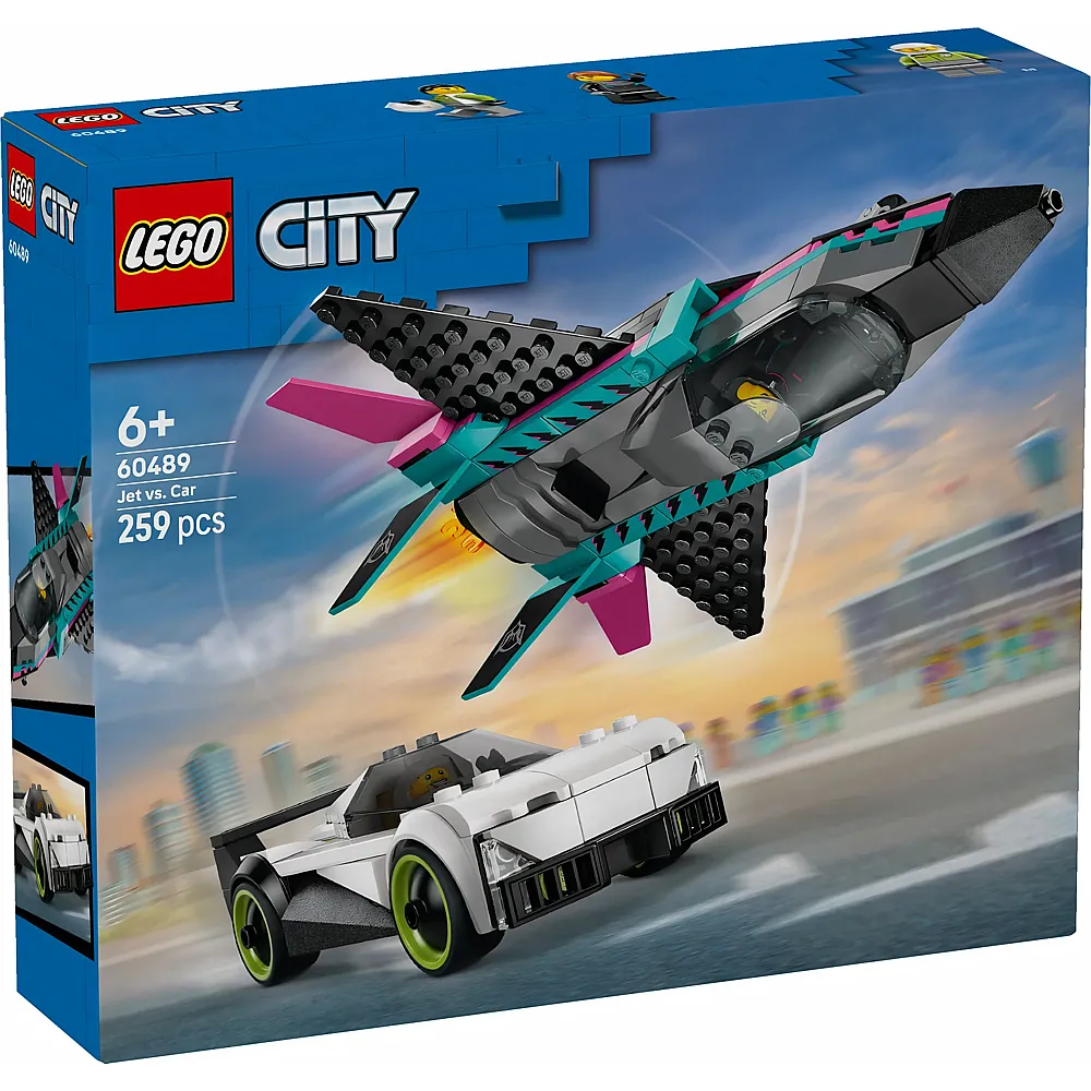 LEGO City D�senflieger vs. Rennauto 60489