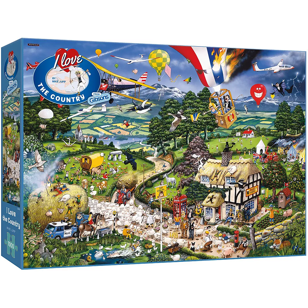 Gibsons Puzzle Mike Jupp I Love the Country - 1000 Teile