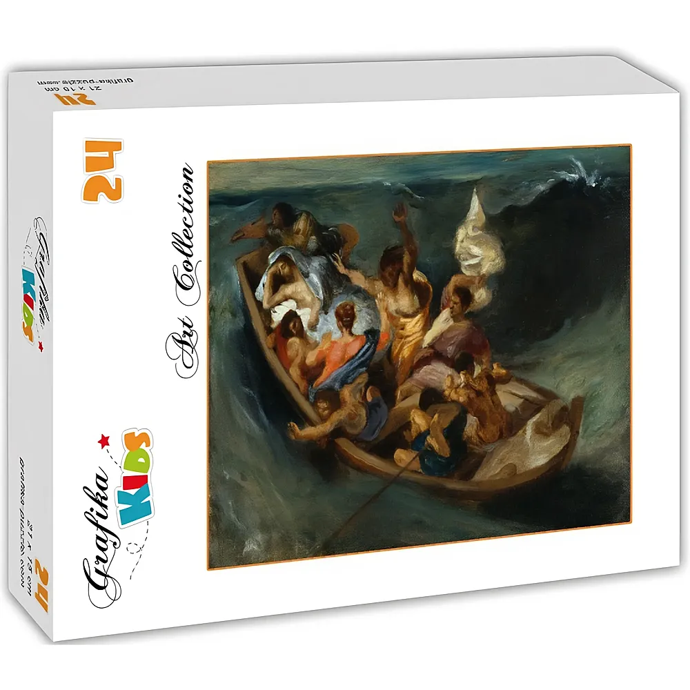 Grafika Puzzle Art Collection Eug�ne Delacroix Grafika Kids Christus im Sturm auf dem Meer, 1841 - 24 Teile