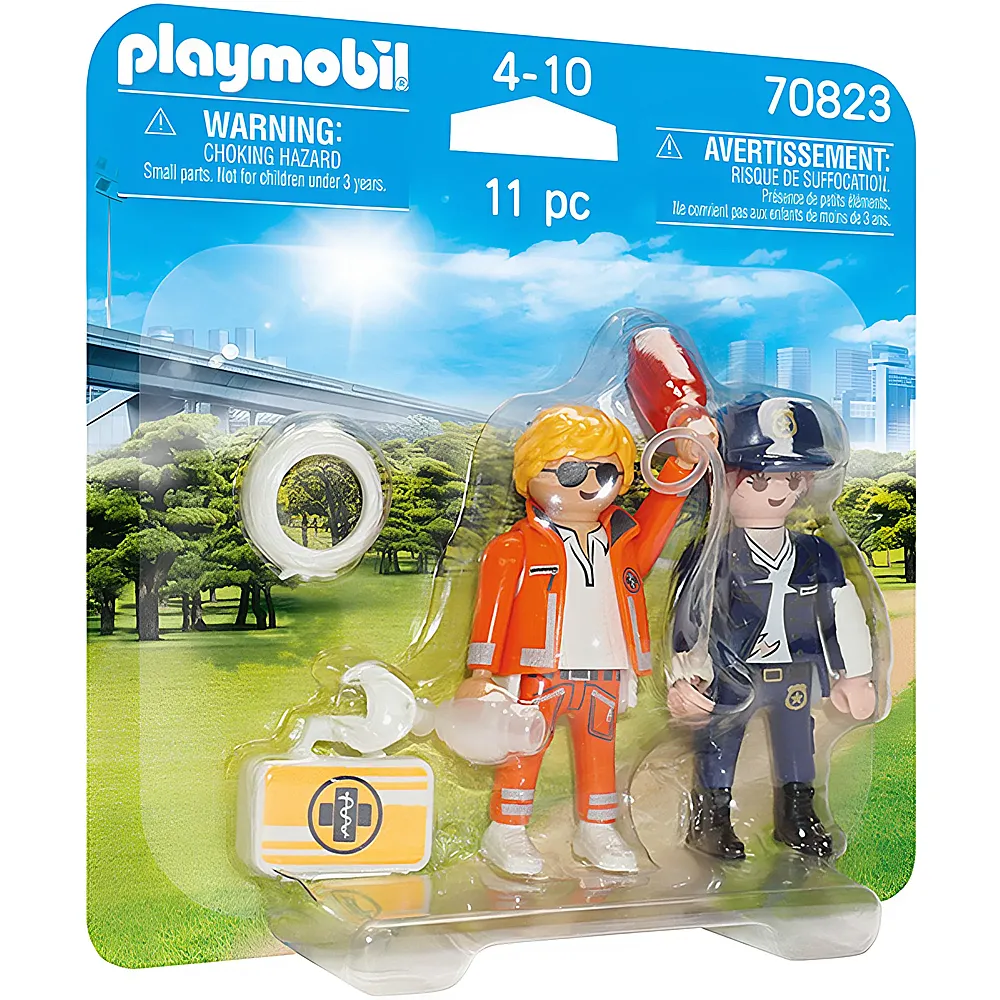 PLAYMOBIL City Action DuoPack Notarzt und Polizistin 70823
