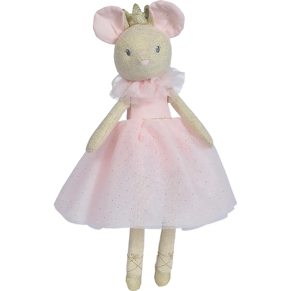 meinspielzeug - Nicotoy Pl�sch Maus im Ballerinakleid Pink - 33 cm | Waldtiere Pl�sch