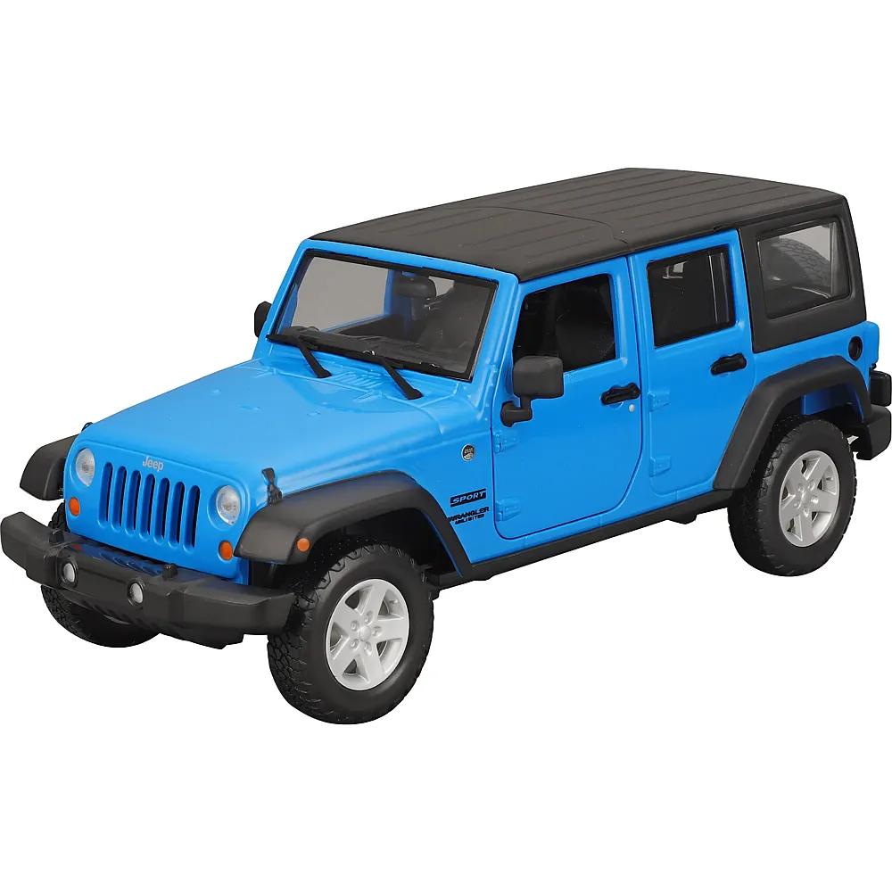 Maisto 1:24 Jeep Wrangler Unlimited 2015 Blau