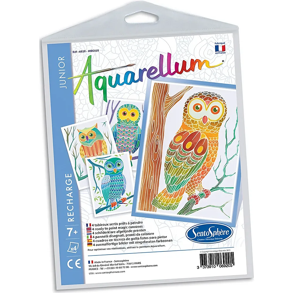 Sentosphere Aquarellum Eulen Nachf�lllpackung - Malsets