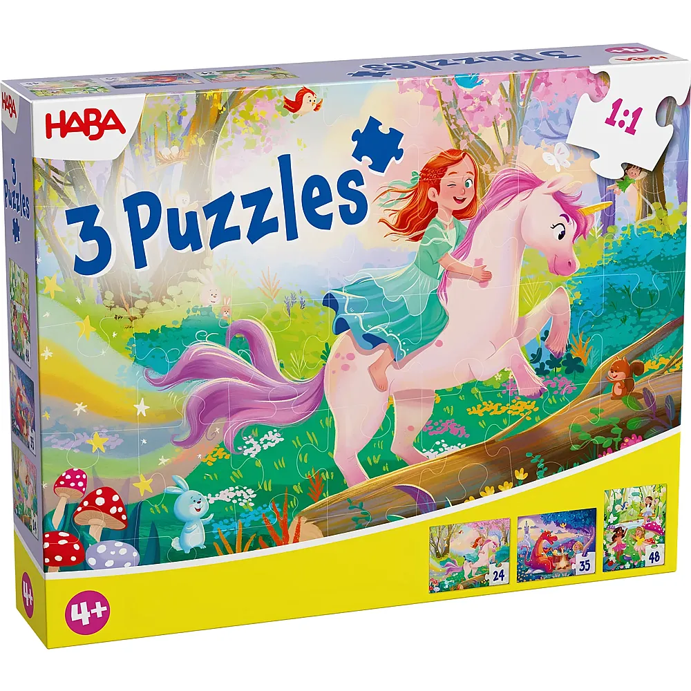 HABA Puzzle 3in1 Zaubertr�ume - 24 Teile