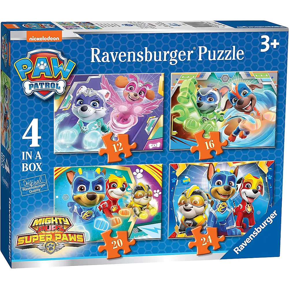 Ravensburger Puzzle 4in1 Paw Patrol - 12 Teile