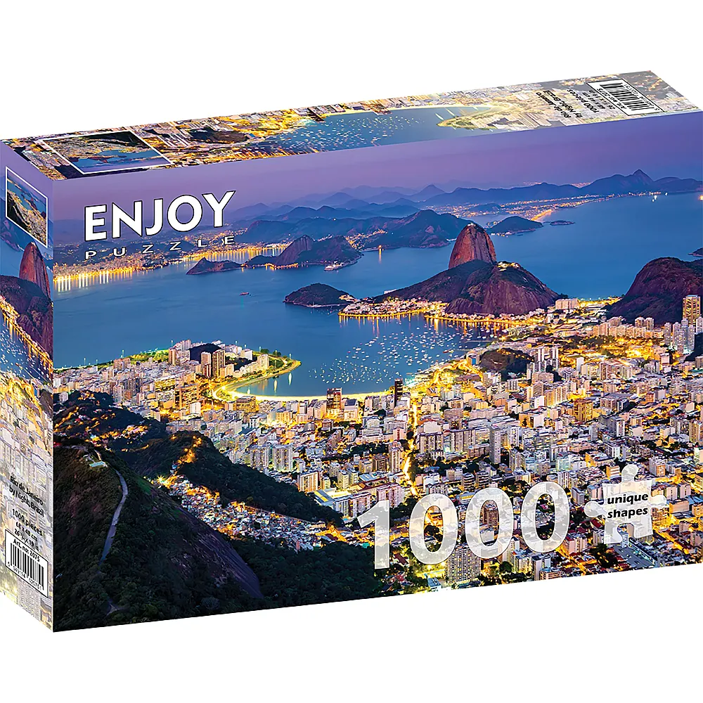 Enjoy Puzzle Rio de Janeiro by Night, Brazil - 1000 Teile