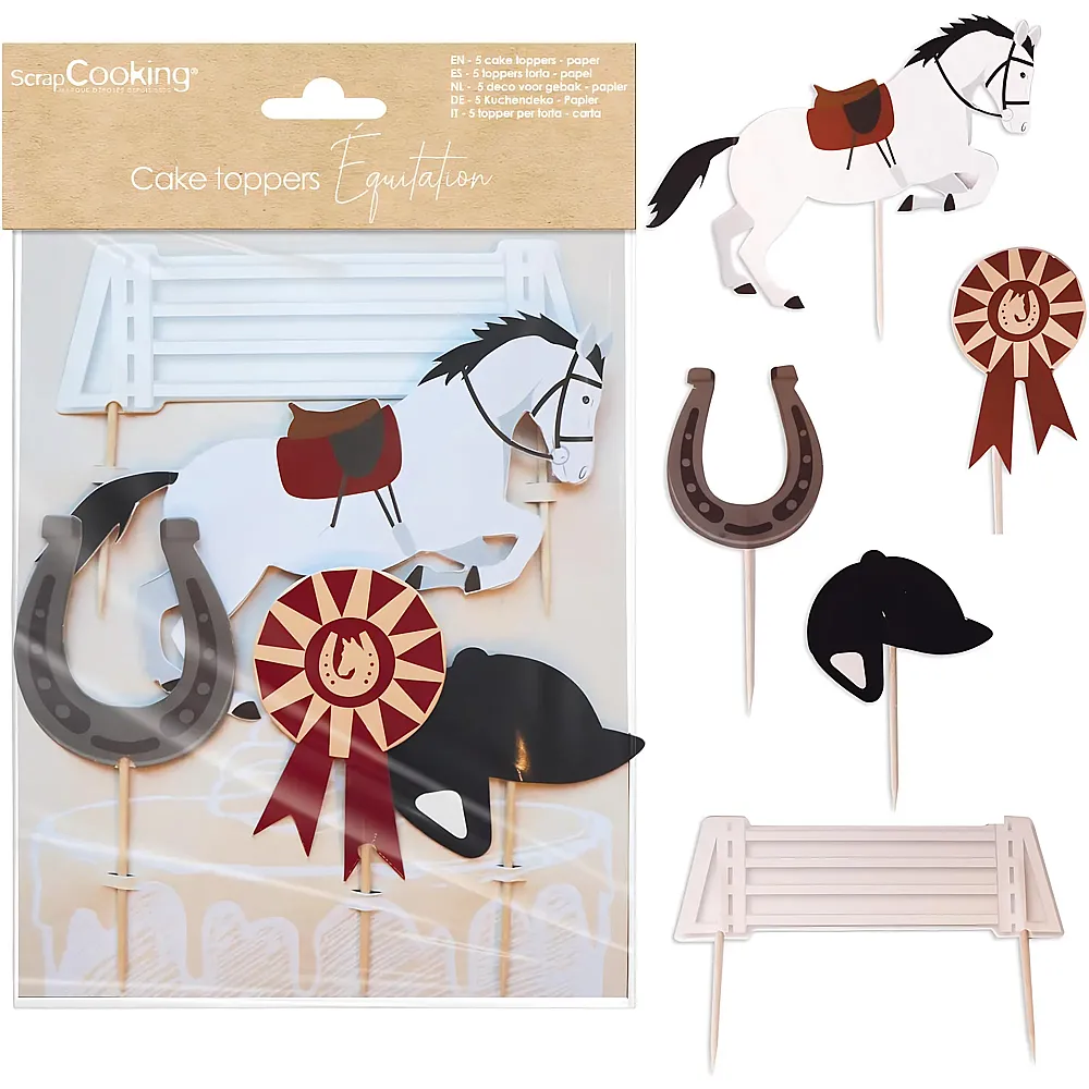ScrapCooking Topper Deco Sport Equitation